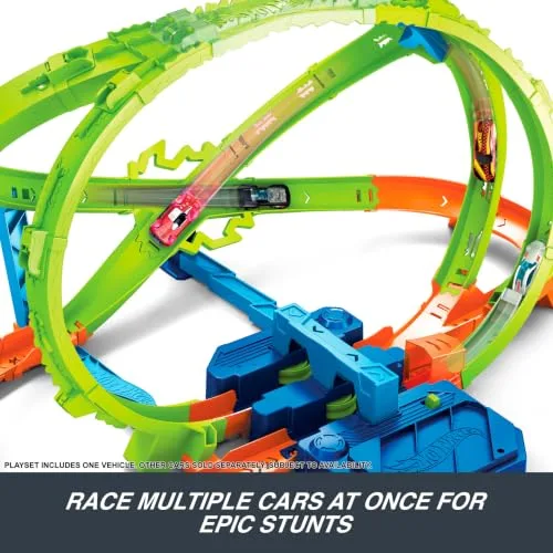 Hot Wheels ▫️ Stunt Tracks Hypersphere: Pista de Colisões e Carro 5