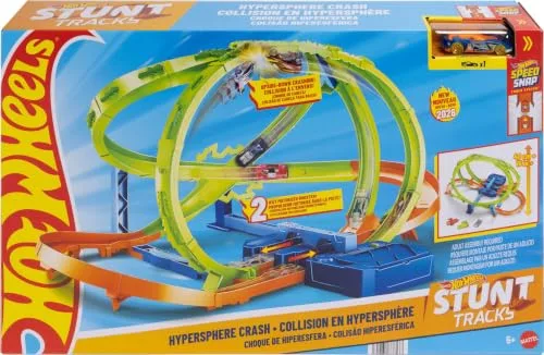 Hot Wheels ▫️ Stunt Tracks Hypersphere: Pista de Colisões e Carro 6
