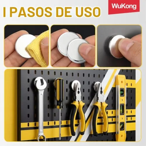Wukong ▫️ Wzone 100 unidades de ímanes potentes, ímanes de neodímio de 6×3 mm para o frigorífico, pequenos ímanes redondos para quadros de avisos, fotografias e escritórios 6