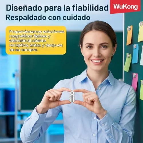 Wukong ▫️ Wzone 100 unidades de ímanes potentes, ímanes de neodímio de 6×3 mm para o frigorífico, pequenos ímanes redondos para quadros de avisos, fotografias e escritórios 7