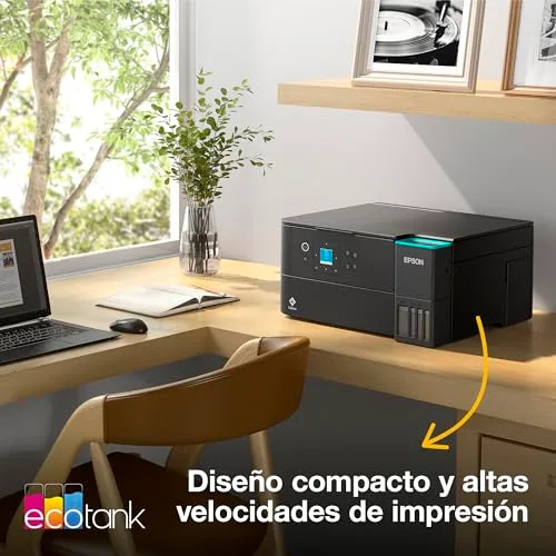 Epson ▫️ EcoTank ET-2955 Impressora com reservatório de tinta | para utilização intensiva em casa | Wi-Fi | A4 | Imprimir, copiar, digitalizar | Ecrã LCD de 3,7 cm | Impressão frente e verso | Tinta incluída para 3 anos 5