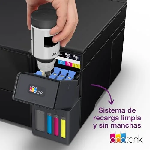 Epson ▫️ EcoTank ET-2955 Impressora com reservatório de tinta | para utilização intensiva em casa | Wi-Fi | A4 | Imprimir, copiar, digitalizar | Ecrã LCD de 3,7 cm | Impressão frente e verso | Tinta incluída para 3 anos 6