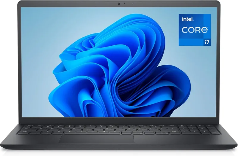 Dell ▫️ Portátil 15 DC15250, 15,6" FHD 120 Hz antirreflexo, Intel Core i7-1355U, 16 GB de RAM, SSD de 512 GB, Intel UHD, Windows 11 Home, teclado QWERTY espanhol, preto (carregador vendido separadamente)