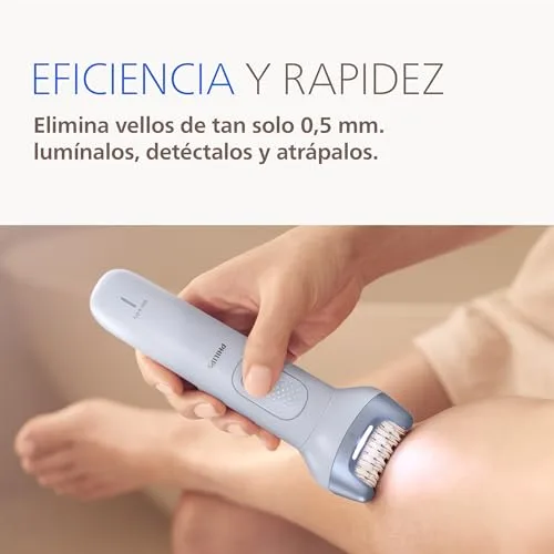 PHILIPS ▫️ Depiladora Série 8000 - Depiladora elétrica sem fios, para utilização a seco e molhada, para pernas e corpo, com tecnologia ProGuide, 5 acessórios, 60 minutos de autonomia, modelo BRE709/00 4