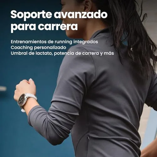 Amazfit ▫️ Active 3 Premium – Relógio inteligente com GPS para corrida, ecrã AMOLED de 1,32" com vidro de safira, autonomia de 12 dias, 4 GB, NFC, mapas offline, mais de 170 modos de treino, 5 ATM, relógio inteligente compatível com Android e iPhone 3