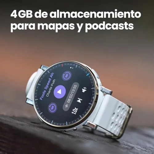 Amazfit ▫️ Active 3 Premium – Relógio inteligente com GPS para corrida, ecrã AMOLED de 1,32" com vidro de safira, autonomia de 12 dias, 4 GB, NFC, mapas offline, mais de 170 modos de treino, 5 ATM, relógio inteligente compatível com Android e iPhone 6