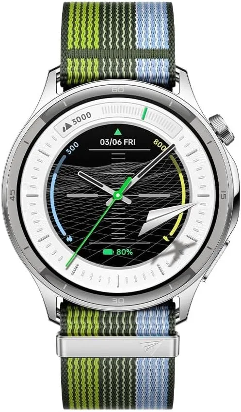 OPPO ▫️ Watch S Smartwatch - Ecrã AMOLED de 1,5", autonomia da bateria até 10 dias, ECG, SpO2, mais de 100 modos desportivos, resistência IP68, compatível com Android e iOS - Prateado