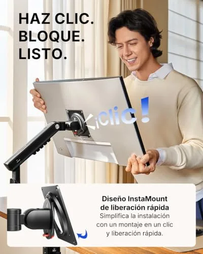 HUANUO ▫️ Suporte de secretária para monitores de 13 a 32 polegadas, até 2,9 kg 5