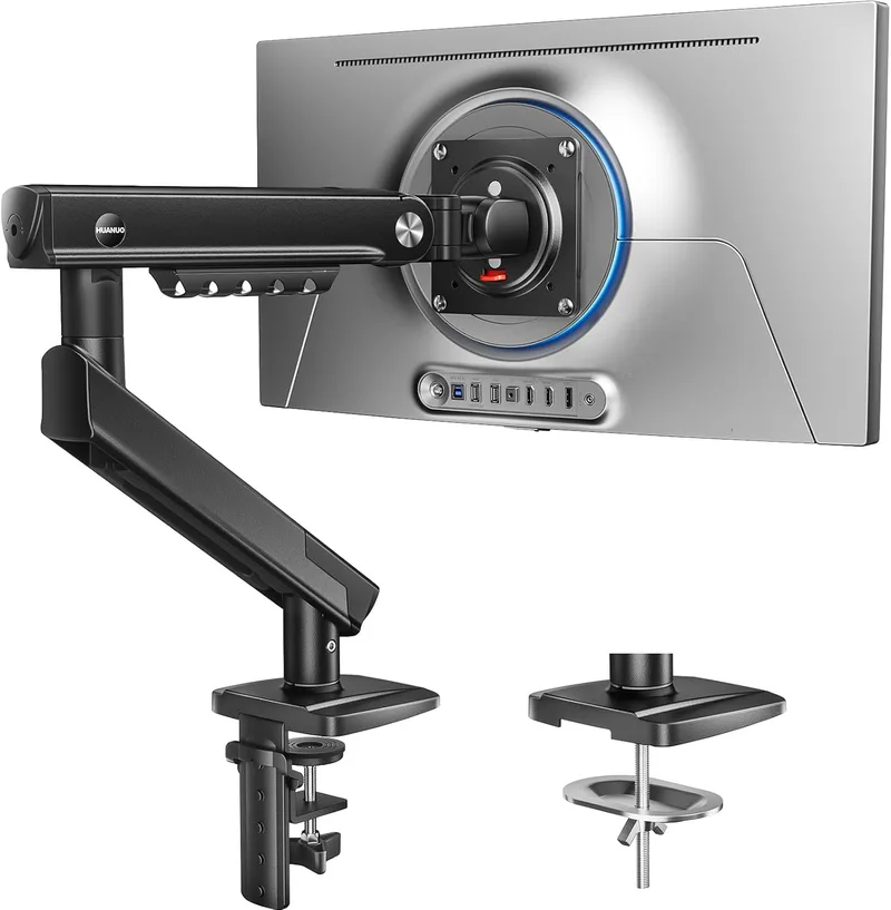 HUANUO ▫️ Suporte de secretária para monitores de 13 a 32 polegadas, até 2,9 kg