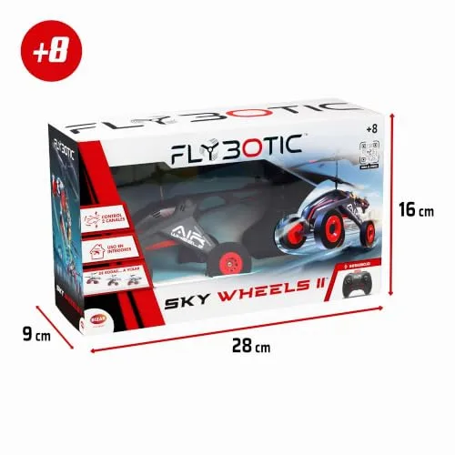Bizak ▫️ Flybotic Sky Wheels II – Veículo voador com controlo remoto 2 em 1, anda por terra e descola para voar, helicóptero com rodas, produto oficial, para crianças a partir dos 8 anos (62004569) 2