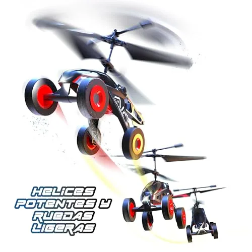 Bizak ▫️ Flybotic Sky Wheels II – Veículo voador com controlo remoto 2 em 1, anda por terra e descola para voar, helicóptero com rodas, produto oficial, para crianças a partir dos 8 anos (62004569) 3