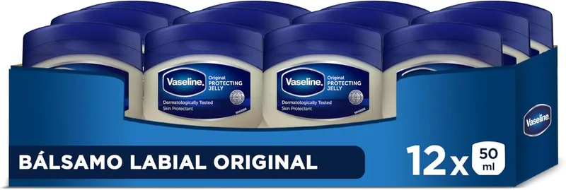 Vaseline ▫️ Vaselina Original Protecting Jelly para cuidados faciais 100 ml x 12