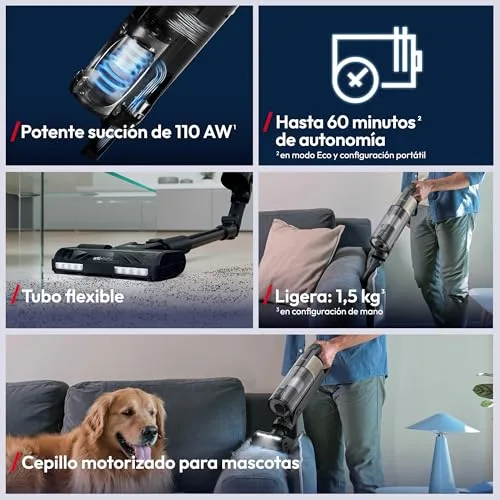 Hoover ▫️ Aspirador de vassoura HF3 Core Pet Flexi | 60 min + acessório para animais de estimação 2