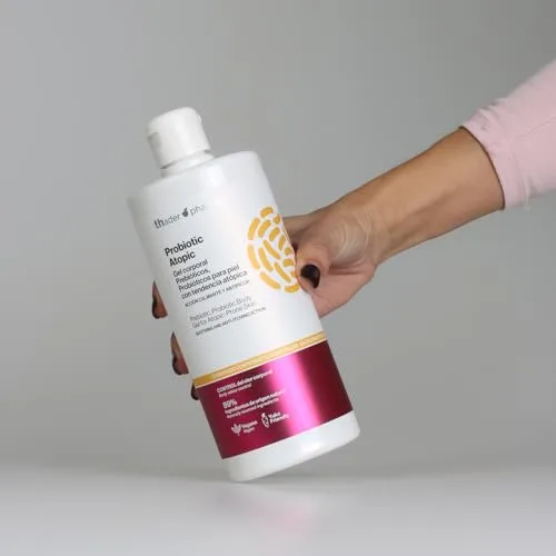 Thader Th Pharma ▫️ Thader Pharma Gel corporal Atopic Probiotic com prebióticos e probióticos, ideal para peles com tendência atópica, 750 ml 3