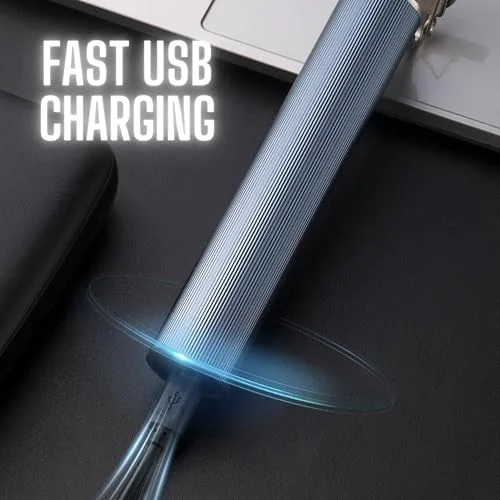 BARBERBOSS ▫️ Kit de máquina de cortar cabelo e barba, aparador sem fios para homem, aparador com velocidade turbo e ecrã LED, lâmina ajustável, 8 pentes-guia, kit de higiene pessoal para homem 5