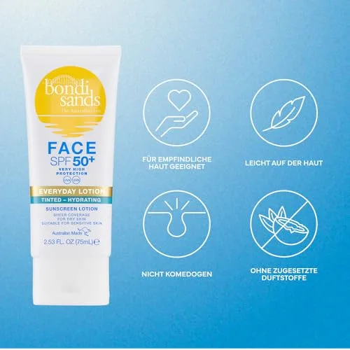 Bondi Sands ▫️ Loção Facial Hidratante com Cor FPS 50+, 75 ml 3