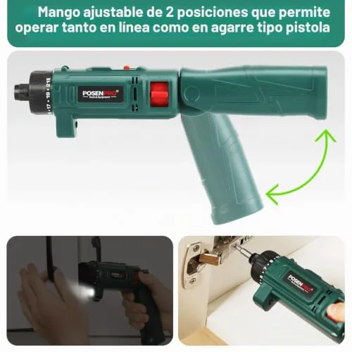 POSENPRO ▫️ Aparafusadora Elétrica 10 Nm, Aparafusadora a Bateria de 8 V de lítio 4