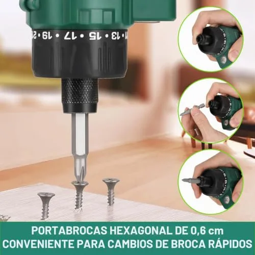 POSENPRO ▫️ Aparafusadora Elétrica 10 Nm, Aparafusadora a Bateria de 8 V de lítio 5