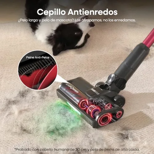 FAMIVAC ▫️ FV3 Aspirador sem fio, dobrável, aspirador vertical tipo vassoura potente 4