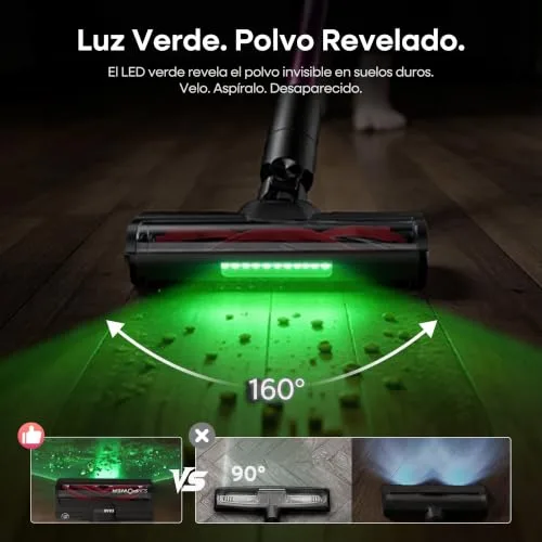 FAMIVAC ▫️ FV3 Aspirador sem fio, dobrável, aspirador vertical tipo vassoura potente 6