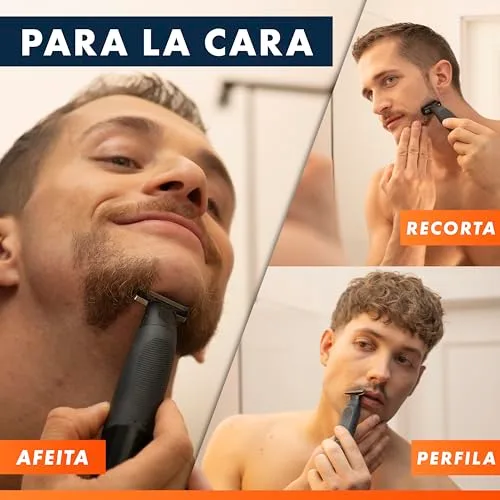 Gillette ▫️ Fusion One - Aparador de barba e máquina de barbear para o corpo, preto 3