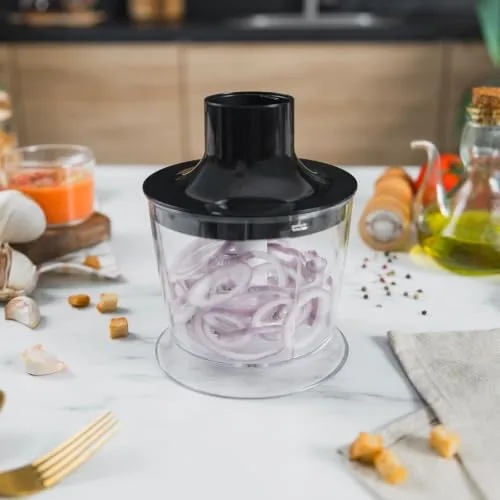 Ufesa ▫️ Batedeira de Mão Mars 1200 W, Controlo de Velocidade Variável, Função Turbo, 4 Lâminas de Alta Eficiência, Aço Inoxidável, Design Ergonómico, Proteção contra Salpicos, Copo de 700 ml, Picador de 500 ml e Batedor 5