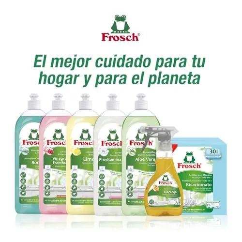 FROSCH ▫️ Spray para Máquinas de Lavar Louça Laranja, Embalagem de 8 x 300 ml - Detergente Desengordurante com Extratos Naturais - Elimina Gordura e Incrustações 5
