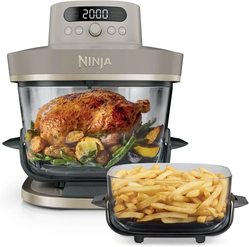 Ninja ▫️ CRISPi PRO XL, Fritadeira de Ar Quente, Cor Pedra, AS090EUSD