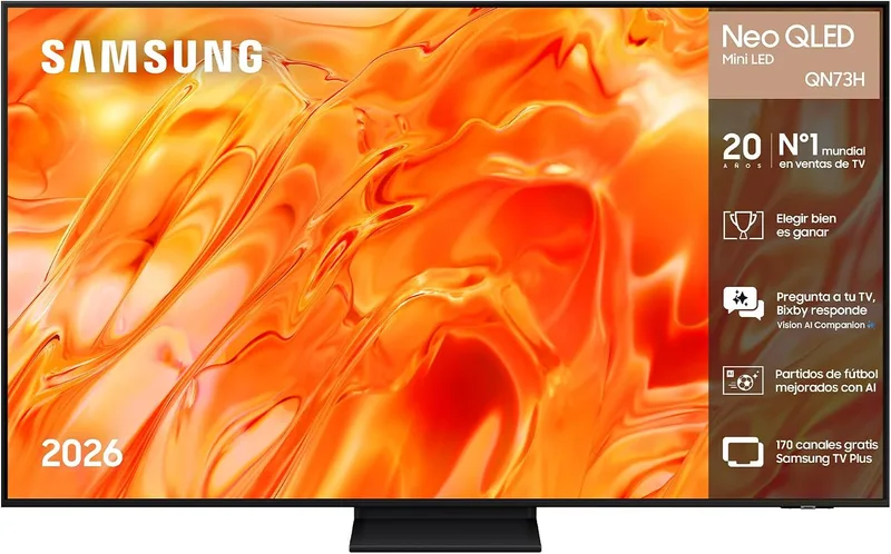 Samsung ▫️ Televisão Neo QLED QN73H 65" 4K Smart com IA