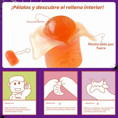 Amos ▫️ Peelerz - Gomas de Halloween com formas de partes do corpo para descascar - 240 g 5