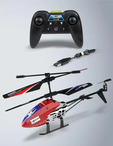 Revell Control ▫️ Helicóptero RC Flash com controlo preciso de 2,4 GHz, 23 cm de comprimento 4