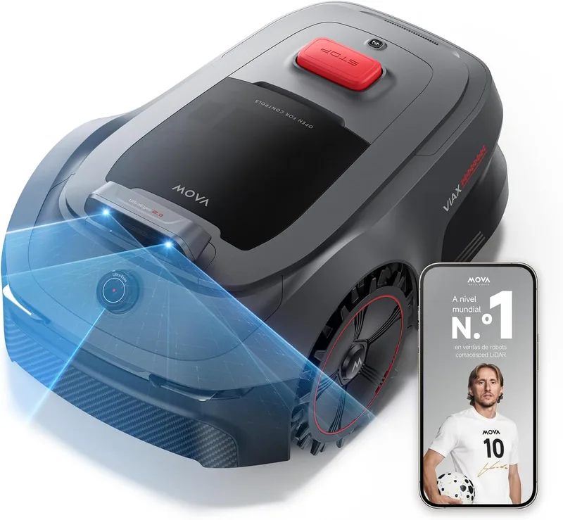 MOVA ▫️ ViAX 500: Robô cortador de relva com LiDAR de 360° + Visão Dupla com IA