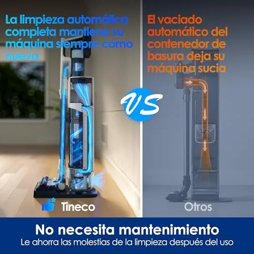 Tineco ▫️ Pure One Station 5 Plus – Aspirador sem fio inteligente, com esvaziamento automático 3