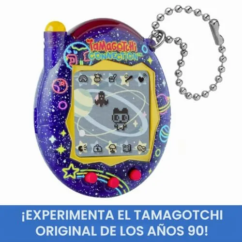 TAMAGOTCHI ▫️ Bandai – Connection Neon Planet – Animal virtual interativo com ligação por infravermelhos – Ecrã grande em francês – Minijogos – Brinquedo para crianças a partir dos 6 anos – 44028 2