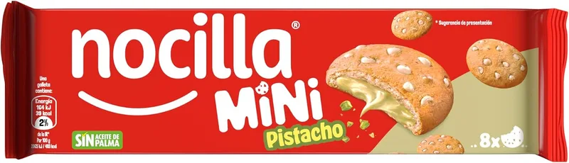 Nocilla ▫️ Mini bolachas de pistácio 64 gramas, 8 unidades