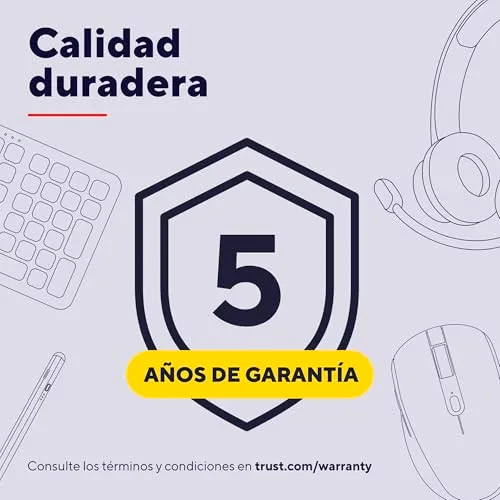 Trust ▫️ Conjunto Taro: Teclado e Rato Sem Fios QWERTY em espanhol, preto 6