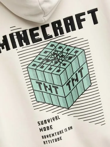 Marks & Spencer ▫️ Camisola com capuz Minecraft™ com elevado teor de algodão para menino, corte normal 2