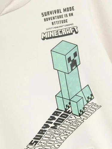 Marks & Spencer ▫️ Camisola com capuz Minecraft™ com elevado teor de algodão para menino, corte normal 3