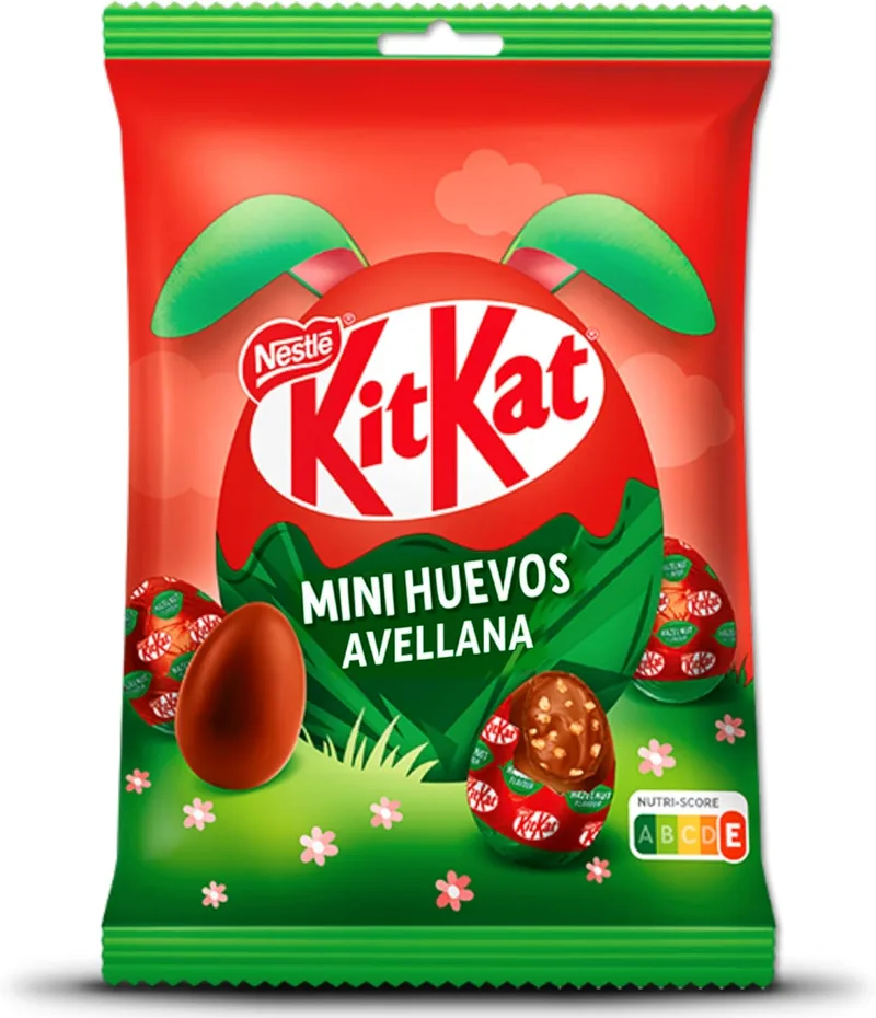 KIT KAT ▫️ KITKAT Mini Ovos de Avelã - Chocolate de Leite com Recheio Crocante, Saco 151g