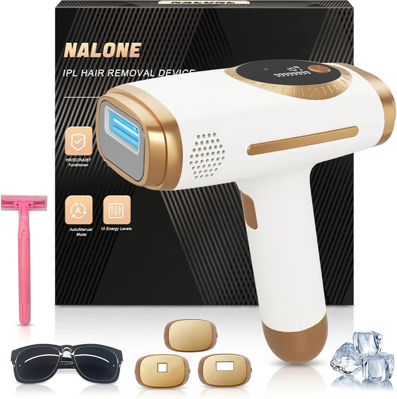 NALONE ▫️ Depilador IPL 4 em 1, Luz Pulsada para Mulheres e Homens