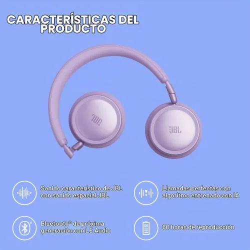 JBL ▫️ Live 680NC, Auscultadores Bluetooth supra-auriculares sem fios, Laranja 4