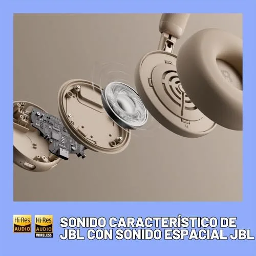 JBL ▫️ Live 680NC, Auscultadores Bluetooth supra-auriculares sem fios, Laranja 5