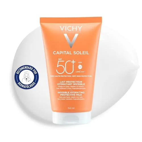 VICHY ▫️ Capital Soleil Leite protetor solar hidratante invisível FPS 50+, proteção contra os raios UVA+, UVB e UVA de comprimento de onda longo, 150 ml 2