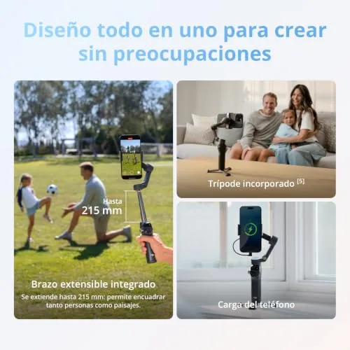 DJI ▫️ Pacote Padrão Osmo Mobile 8, estabilizador para smartphones 3