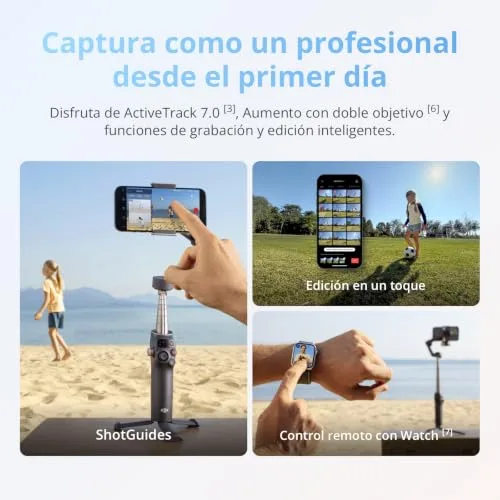 DJI ▫️ Pacote Padrão Osmo Mobile 8, estabilizador para smartphones 5