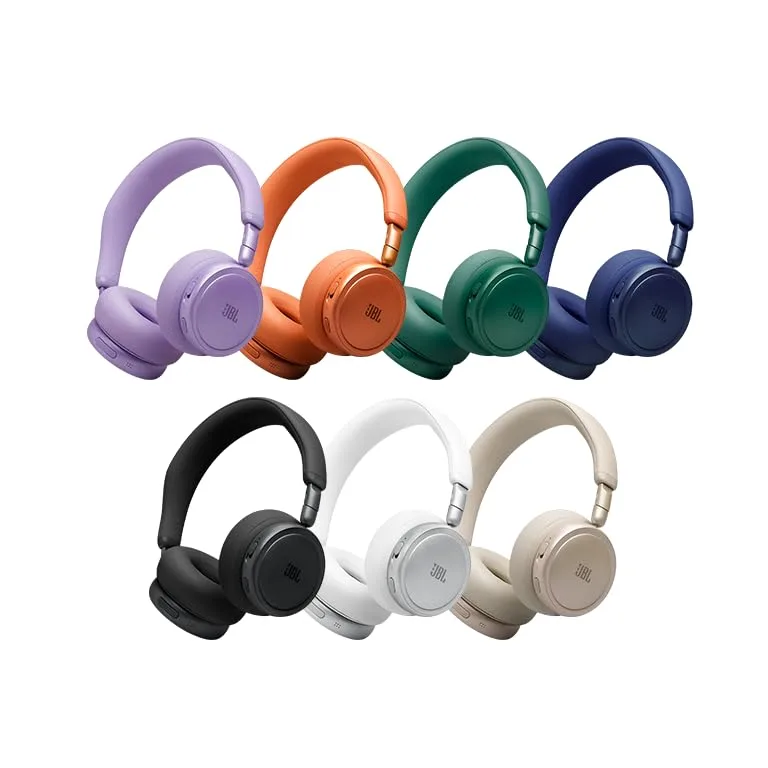 JBL ▫️ Live 680NC, Auscultadores supra-auriculares sem fios com Bluetooth, Branco 6