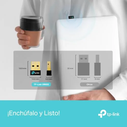 TP-Link ▫️ UB600 - Adaptador Wi-Fi USB, Bluetooth 6.0, Nano, para PC 4