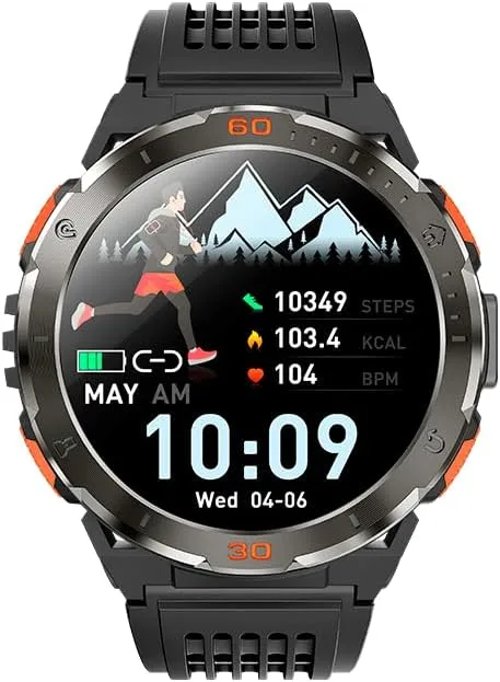 acer ▫️ SOSPIRO R10 Smartwatch GPS AMOLED 1,43” – Relógio inteligente desportivo com Bluetooth 5.2, monitor de frequência cardíaca e SpO2, 8 modos desportivos, resistente à água até 3 ATM – Preto