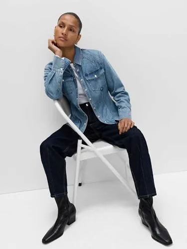 Marks & Spencer ▫️ Camisa de ganga estilo western 3