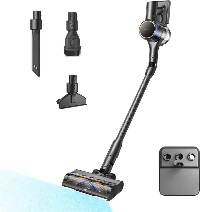 DREAME ▫️ R20 Pro-A Aspirador sem fio, corte de cabelo anti-emaranhamento, dobrável a 90°, ecrã LED, sucção de 26 000 Pa, tapetes e pisos duros, iluminação CelesTect, até 90 minutos de autonomia